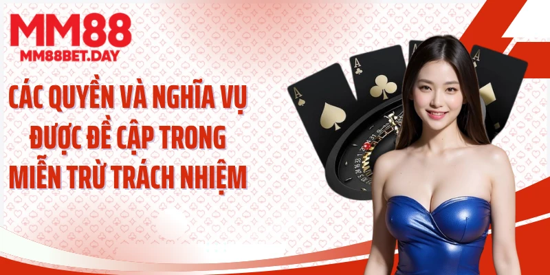 Các quyền và nghĩa vụ được đề cập trong miễn trừ trách nhiệm